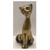 VINTAGE BRASS CAT- HOLLOW