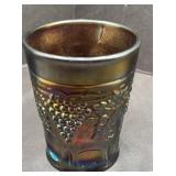 NORWOOD GRAPE AND CABLE amethyst carnival glass