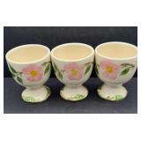 3-FRANCISCAN DESERT ROSE EGG CUPS