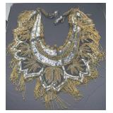 BEADED GOLDEN SILVER COLORED SEQUIN