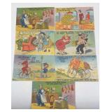 7 VTG AMERICAN COMIC 1920ï¿½S 30ï¿½S POST CARDS
