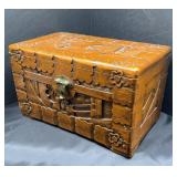 CARVED ORIENTAL BOX