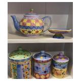 SANGO SUE ZIPKIN BIRD AND THE BEES CANISTER SET