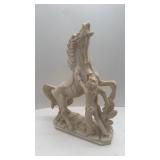 HORSE STATUE-RESIN
