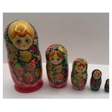 5 PC RUSSIAN STYLE MATRYOSHKA NESTING DOLLS