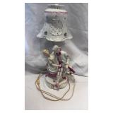 VTG PORCELAIN TABLE LAMP-COLONIAL DANCERS AS-IS