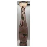LARGE ART VASE WITH FLORAL DESIGN