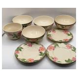 MISCELLANEOUS DESERT ROSE BOWLS AND PLATES