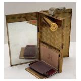 1950S GOLD TONE MINAUDIERE COMPACT