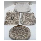 4-BEADED LADIES PURSES