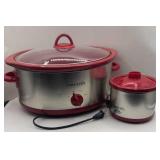 TWO CROCK-POTS. LARGE AND LITTLE DIPPER.