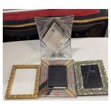 3-BEADED AND RHINESTONE PICTURE FRAMES