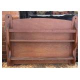 ANTIQUE OAK WALL CUPBOARD/PLATE RACK