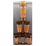 SET OF SIX COWBOY GLASSES-SIESTA WARE