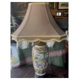 ORIENTAL CERAMIC TABLE LAMP