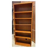 OAK BOOKCASE-6 SHELVES