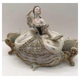 DRESDEN WHITE LADY PINCUSHION