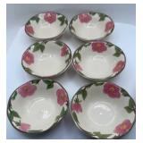 SET SIX FRANCISCAN-DESERT ROWS BOWLS