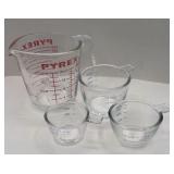 PYREX AND OTHER MEASURING CUPS