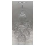 SET OF SIX THAT CRYSTAL GOBLETS