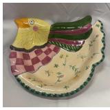 LARGE FRITZ AND FLOYD KITCHEN WALL PLATER