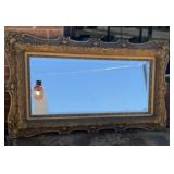LARGE ANTIQUE BEVELED MIRROR