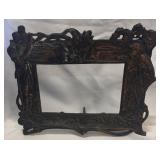 Nouveau style cast iron or copper picture frame