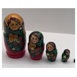 5 PC RUSSIAN STYLE MATRYOSHKA NESTING DOLLS