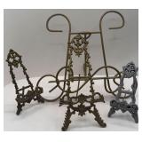 BRASS EASELS AND OTHER EASELS