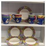 SANGO-SUE ZIPKIN CHRISTMAS-MUGS AND BOWLS