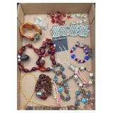 BOX LOT OF COSTUME JEWELRY