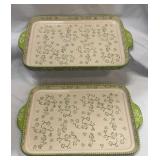 2-TEMP-TATIONS FLORAL LACE BAKING PANS