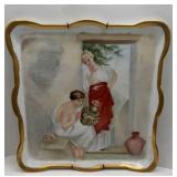 PORCELAIN HAND-PAINTED TRAY