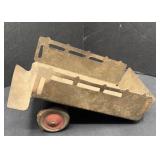 VTG METAL TOY TRUCK TRAILER
