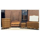 BEDROOM SUITE DRESSER-CHEST-NIGHTSTAND