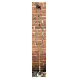 VICTORIAN STYLE FLOOR LAMP WITH MARBLE BASE