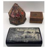 3-HINGED JEWELRY BOXES