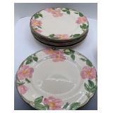 SET OF SIX FRANCISCAN DESERT, ROSE PLATES 10