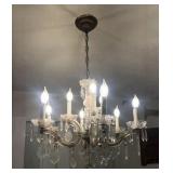 VTG GLASS CHANDELIER