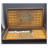 HIGHLY INLAID BACKGAMMON SET