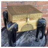 ORIENTAL CHEST WITH ELEPHANT LEGS