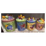 SANGO SANGRIA-SUE ZIPKIN 4PC CANISTER SET