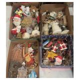 4 BOXES OF CHRISTMAS ORNAMENTS