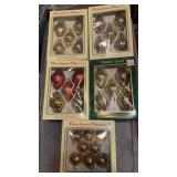 CHRISTMAS CLASSICS, HAND DECORATED GLASS ORNAMENTS