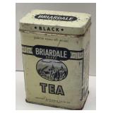 VINTAGE BRIARDALE BRAND TEA TIN