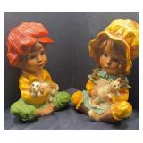 vintage 1974 Universal Statuary figurines
