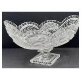 BOHEMIA LEAD CRYSTAL FOOTED BOWL