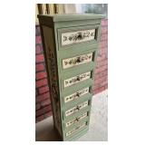FRENCH PAINTED CHEST OF DRAWERS
