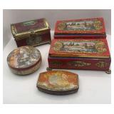 SET OF 5 TINS-TOFFEE AND OTHERS
