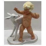 WEST GERMANY CHILD AND DEER FIGURING